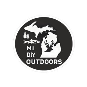 MI DIY Outdoors Sticker — Michigan Outdoors Kiss-Cut Vinyl Decal