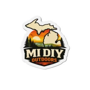 MI DIY Outdoors Die-Cut Magnet — Color logo